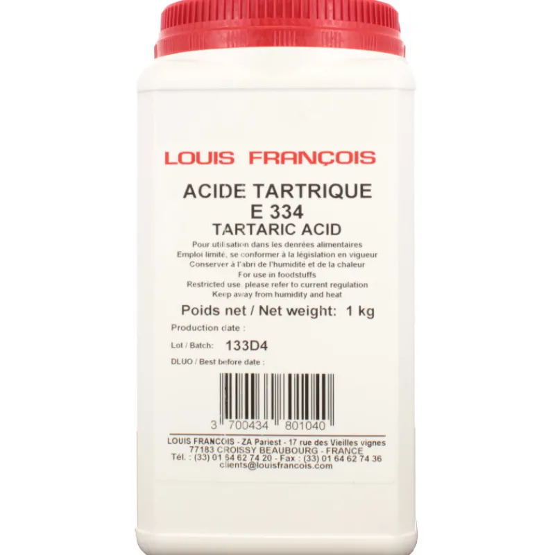 LOUIS FRANCOIS Additifs Alimentaires*Acide Tartrique 1 kg E334