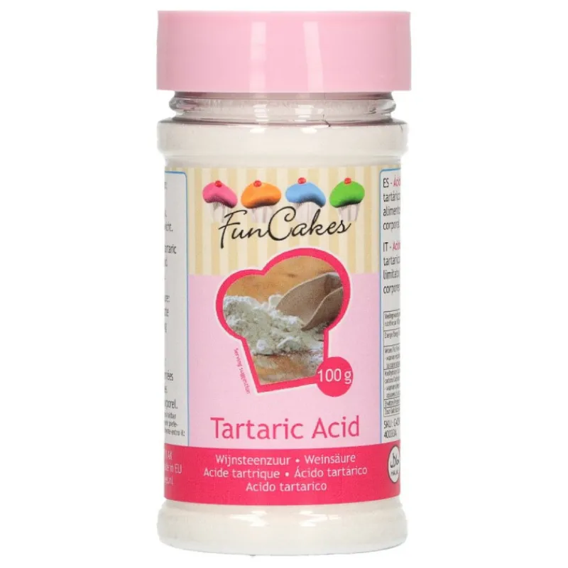 FUNCAKES Levures | Additifs Alimentaires*Acide Tartrique 100g