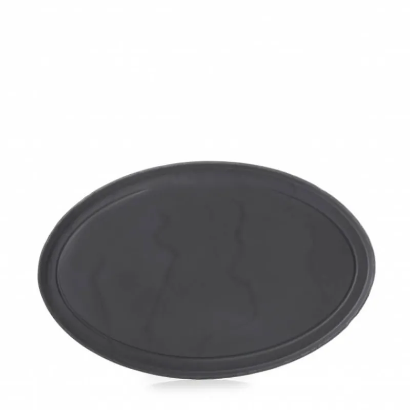 REVOL Vaisselle*Assiette Ovale Ardoise 35 cm Basalt