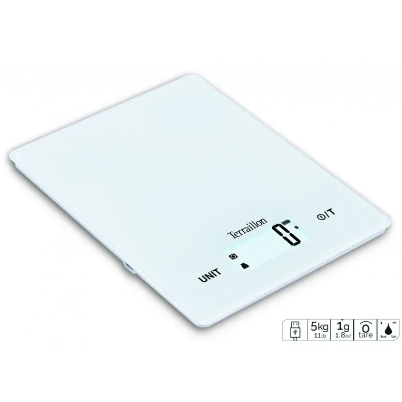 TERRAILLON Balance De Cuisine*Balance de Cuisine Smart USB Blanc 5kg