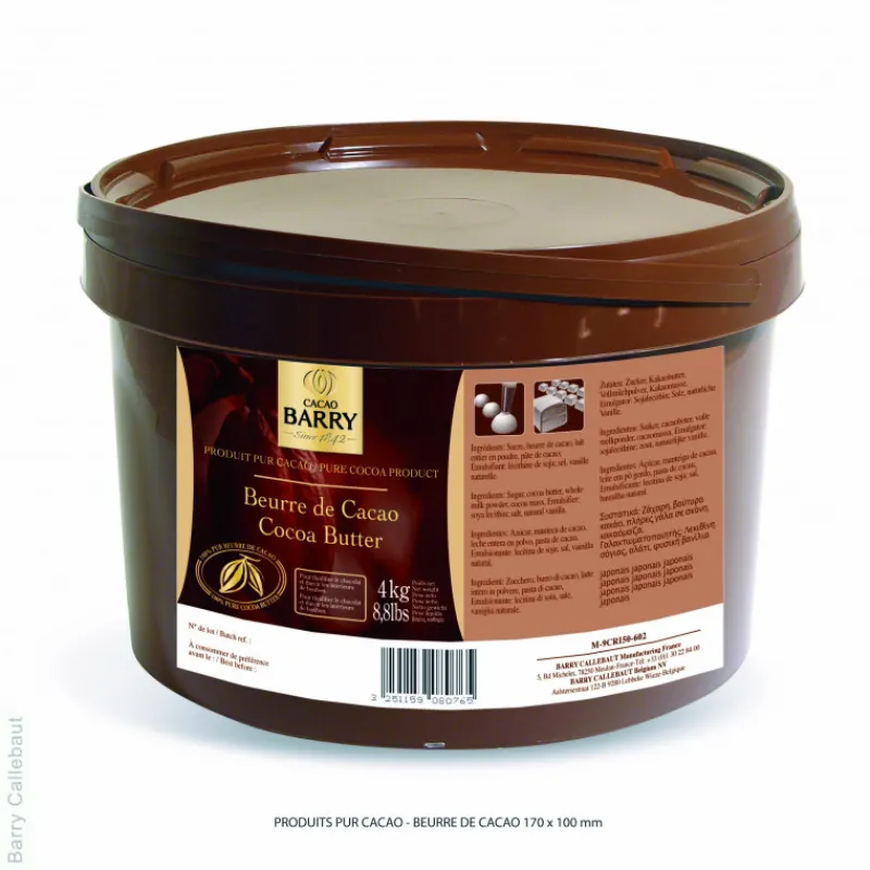 BARRY Chocolat De Couverture*Beurre de Cacao 4 kg