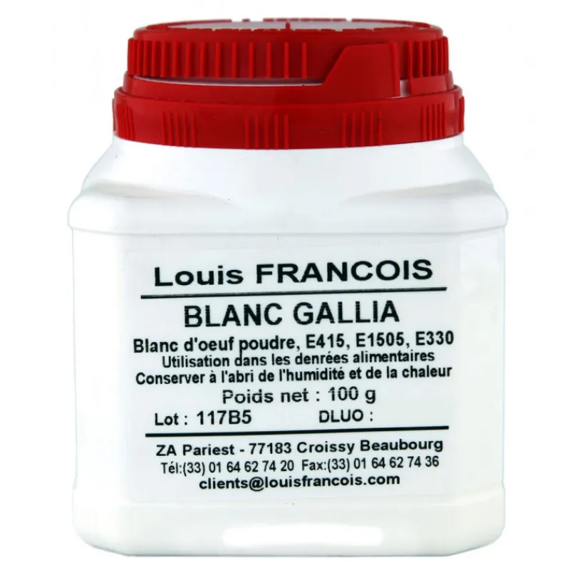 LOUIS FRANCOIS Additifs Alimentaires*Blanc d'Oeuf Séché Gallia 100 g Louis François