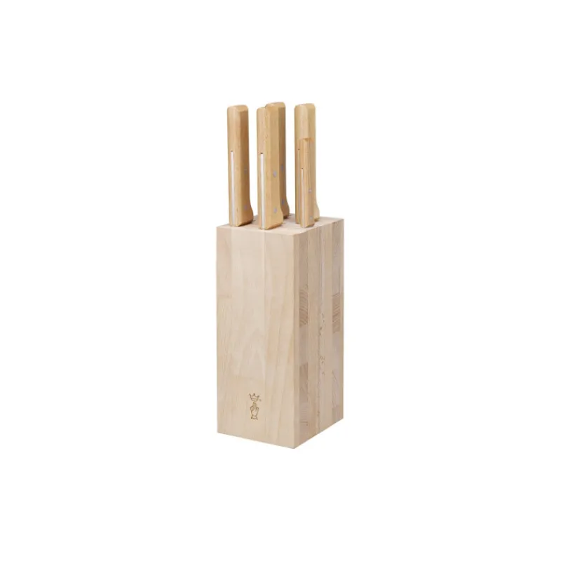 OPINEL Rangement Couteaux | Blocs Et Portes Couteaux*Bloc à Couteaux + 5 Couteaux Parallèle Pain