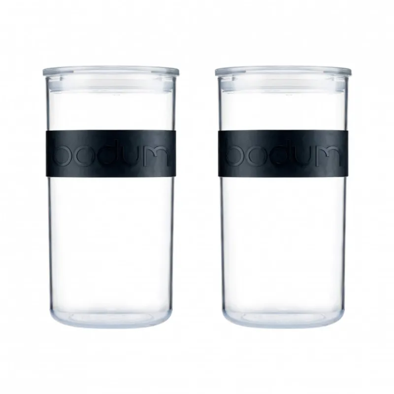 BODUM Conservation*Bocal Plastique 2 L avec Couvercle (x2) PRESSO