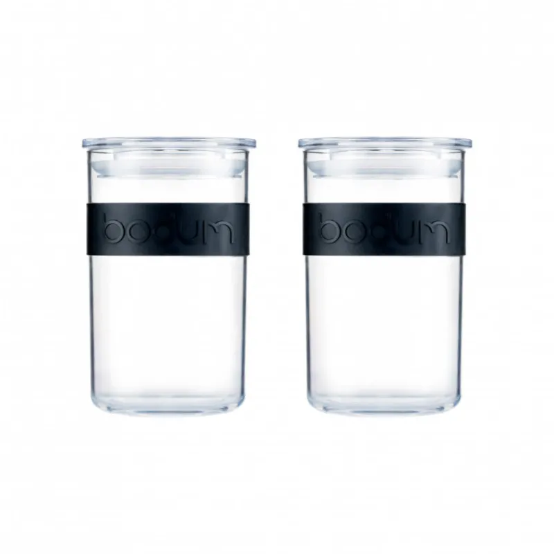 BODUM Conservation*Bocal Plastique 600 ml avec Couvercle (x2) PRESSO