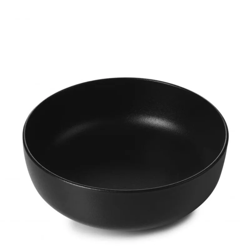 REVOL Servir, Présenter | Vaisselle*Bol à Salade en Porcelaine Noir 1,5 L Adélie