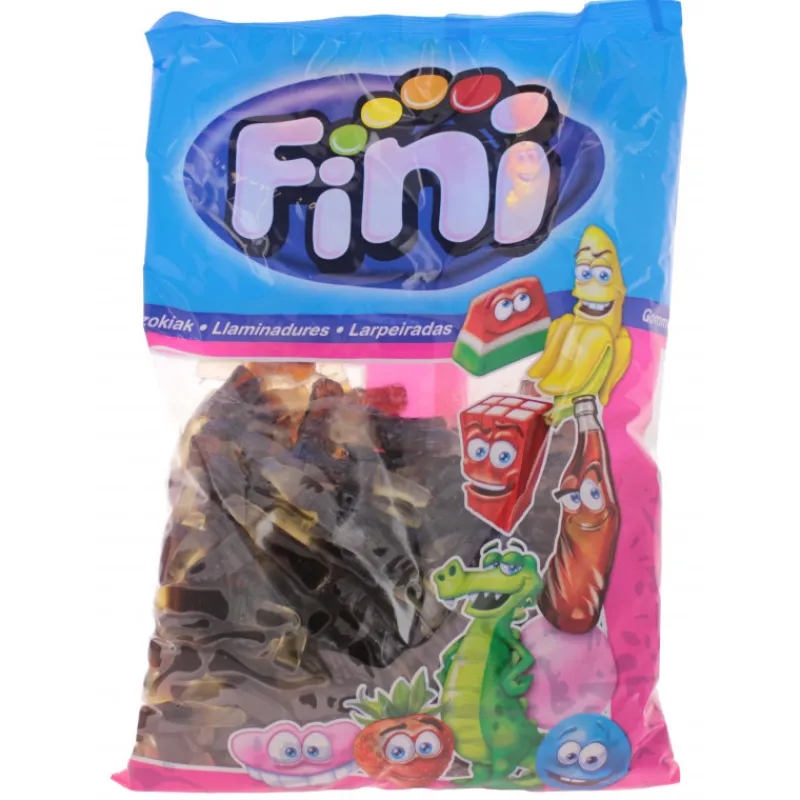 FINI Confiserie*Bouteilles Cola Lisses x 385 - Bonbons Halal