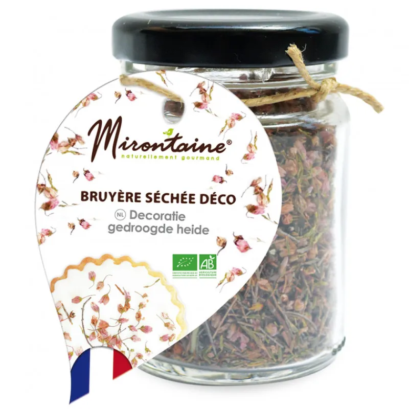 MIRONTAINE Produits Bio*Bruyère Fleurs Séchées Comestibles Bio 11 g