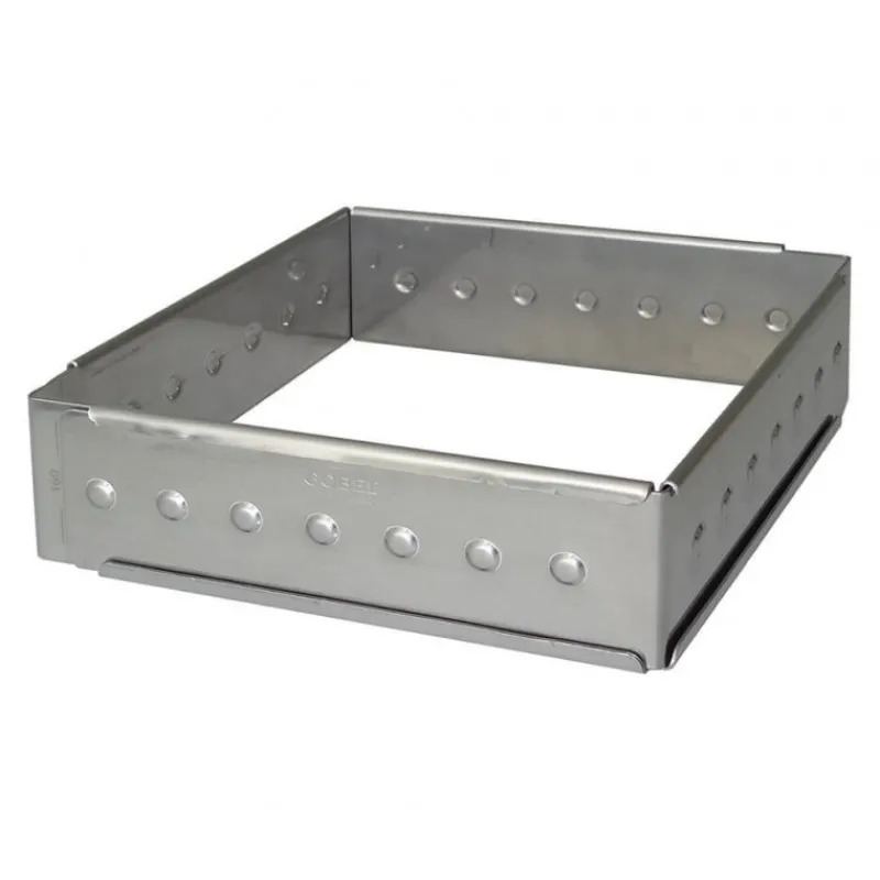 GOBEL Cercle À Patisserie*Cadre à Opéra Extensible 16 x 28 H 4,5 cm Inox