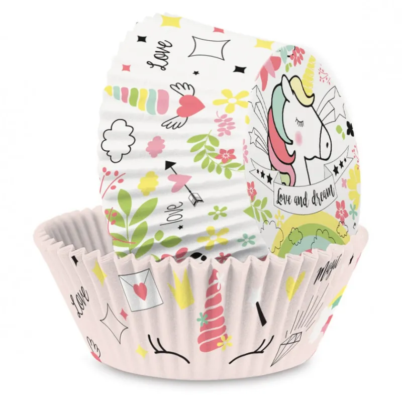 SCRAPCOOKING Moules En Papier*Caissette Cupcakes Licorne (x36)