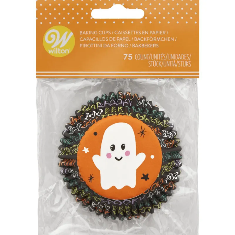 WILTON Moules En Papier*Caissettes Cupcakes Fantôme Halloween (x75)