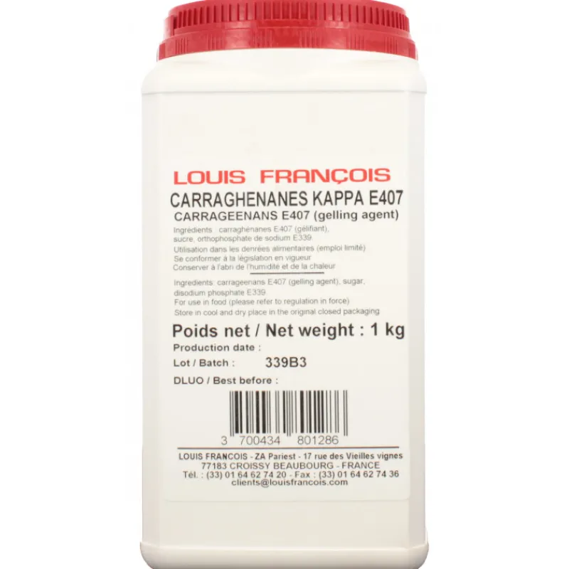 LOUIS FRANCOIS Additifs Alimentaires*Carraghenanes de Sodium 1 kg Louis François