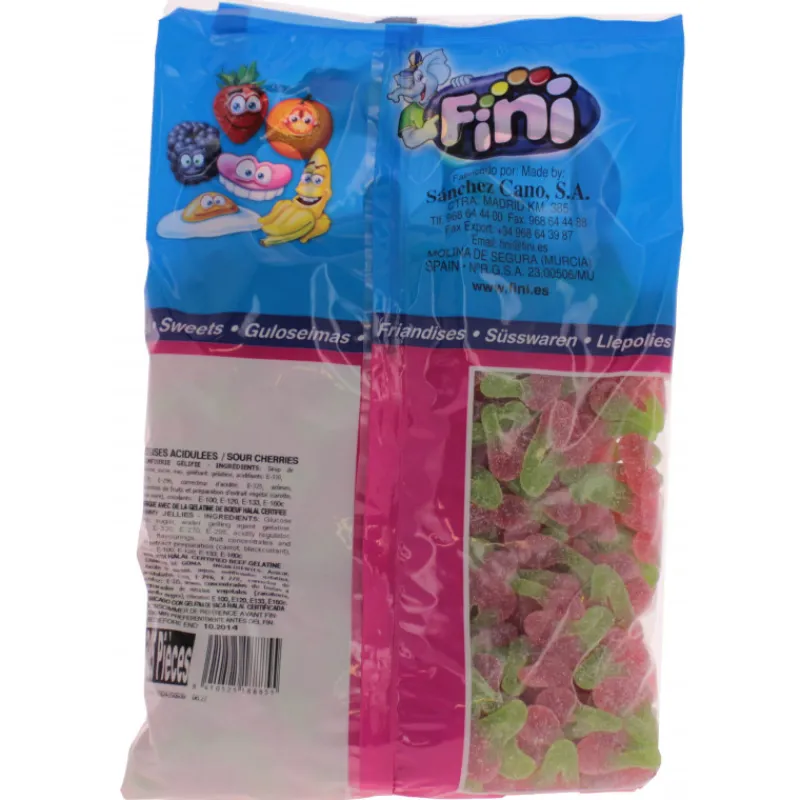 FINI Confiserie*Cerises Acidulées x 385 - Bonbons Halal