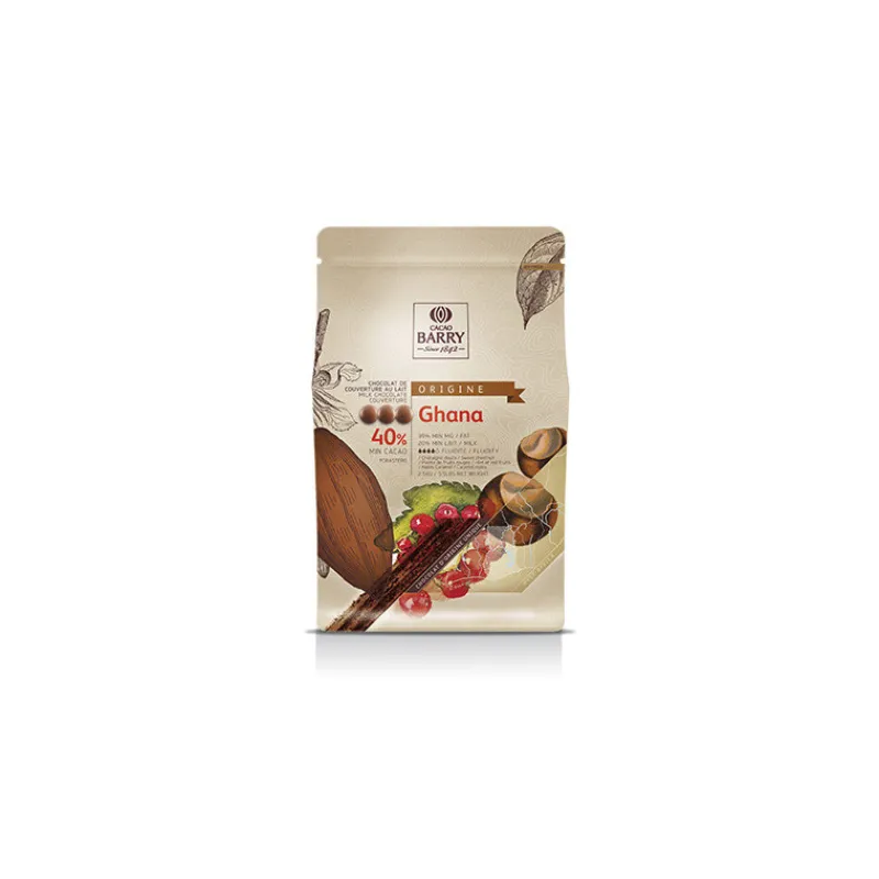 BARRY Chocolat De Couverture*Chocolat au Lait Origine Ghana 40% 2,5 kg