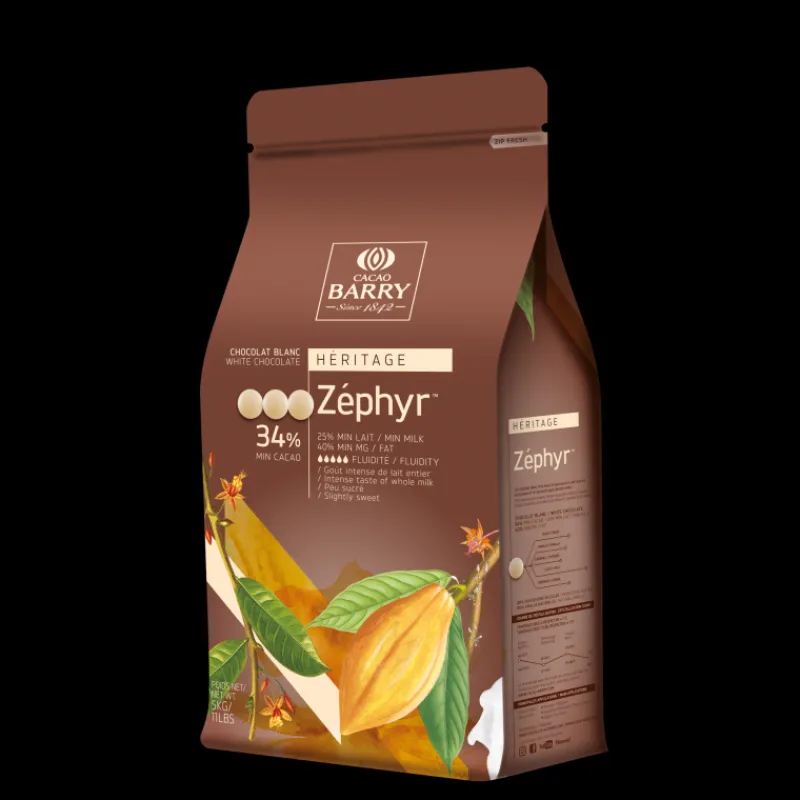 BARRY Chocolat De Couverture*Chocolat Blanc Zephyr 34 % pistoles 1 kg