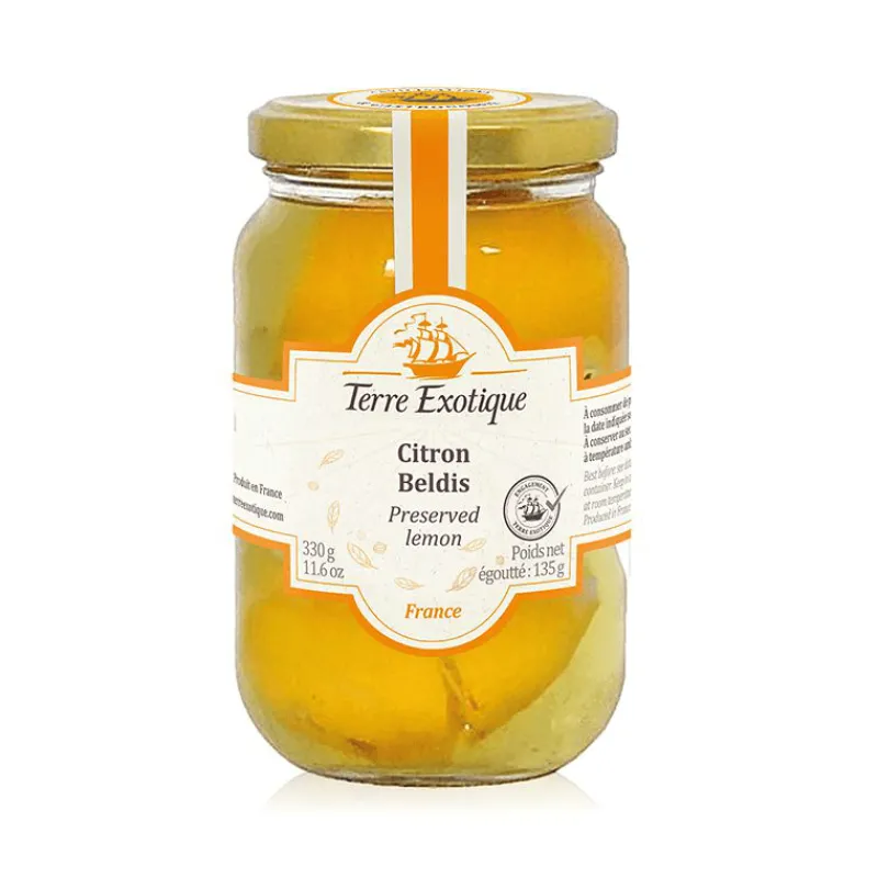 TERRE EXOTIQUE Fruits Confits*Citrons Beldis Confits au Sel Bio 330 g