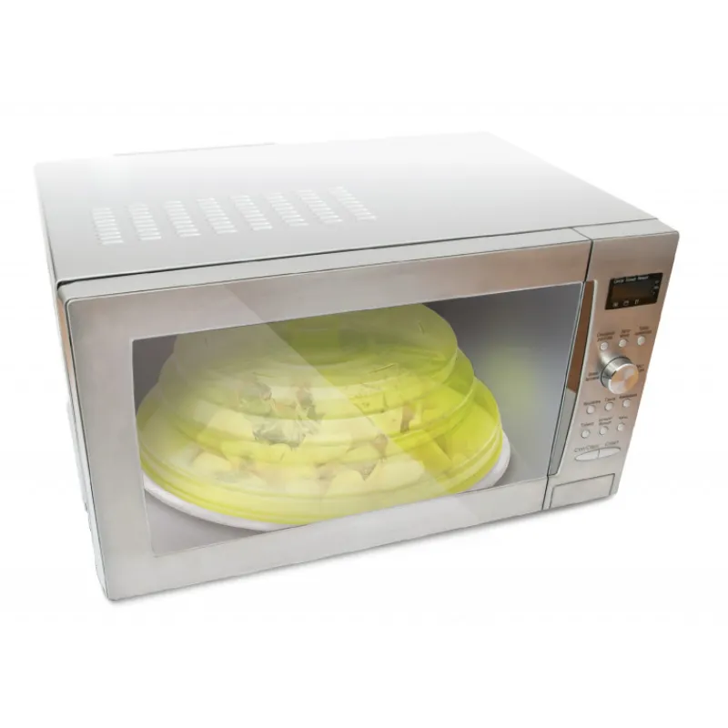 IBILI Couvercle De Cuisson*Cloche Micro-ondes Silicone Pliable Ø 25,5 cm x H 8,5 cm