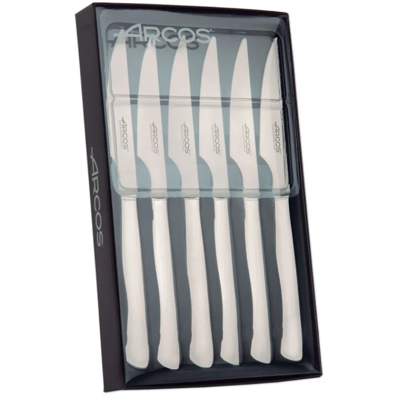 ARCOS Couverts*Coffret 6 Couteaux à Steak 11 cm Lame Lisse Acier Inoxydable