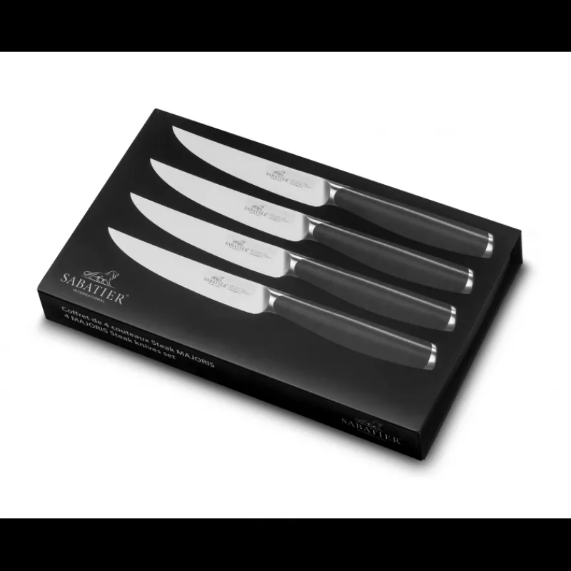 SABATIER Couverts*Coffret 4 Couteaux à Steak 12 cm Majoris