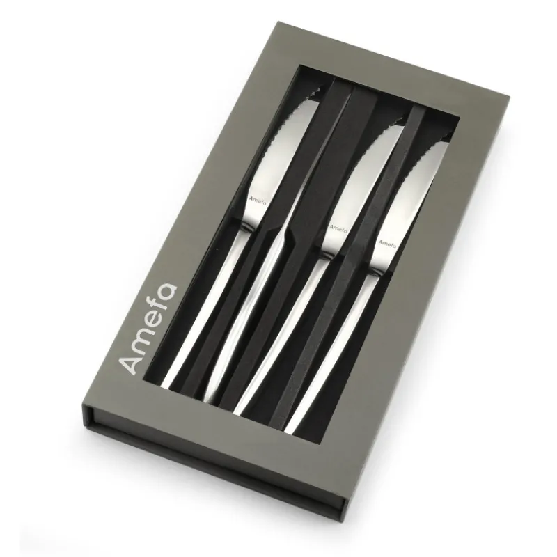 AMEFA Couverts*Coffret 4 Couteaux Steak Aurora 22,7 cm Premiere