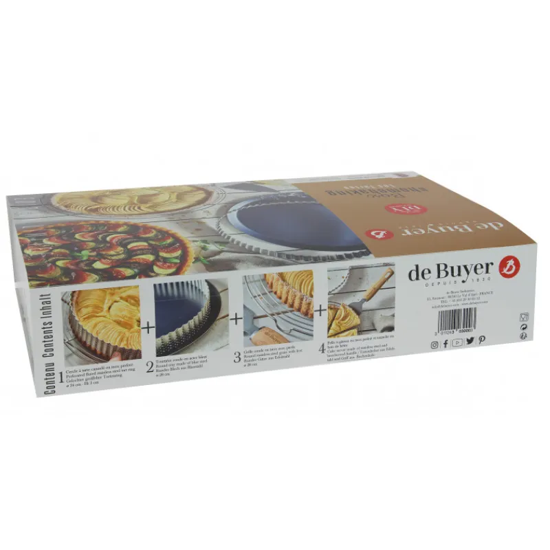 DE BUYER Grille Pâtisserie | Cercle À Patisserie*Coffret Box Home Baking Tarte