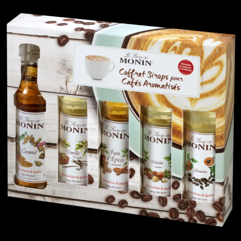 MONIN Jus, Sirops*Coffret Dégustation Sirop pour Café 5 cl