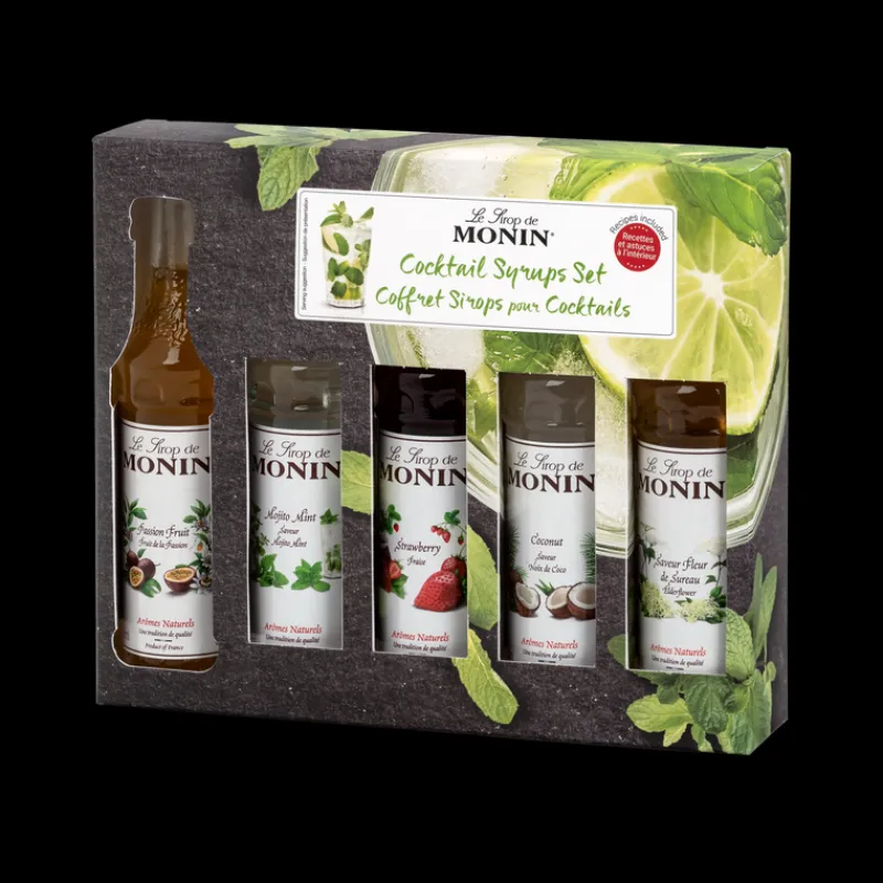 MONIN Jus, Sirops*Coffret Dégustation Sirop pour Cocktail 5 cl