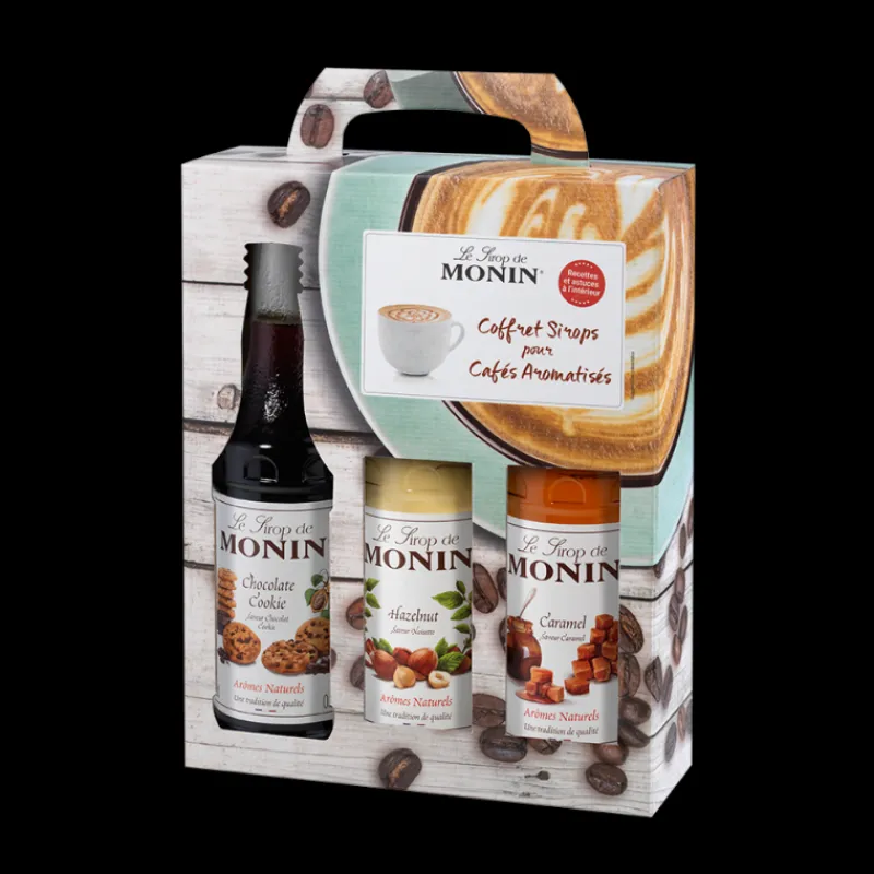 MONIN Jus, Sirops*Coffret Dégustation Sirops pour Café 3 x 25 cl