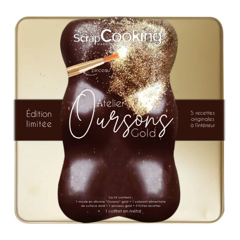 SCRAPCOOKING Moules À Chocolat*Coffret Oursons Gold Edition limitée