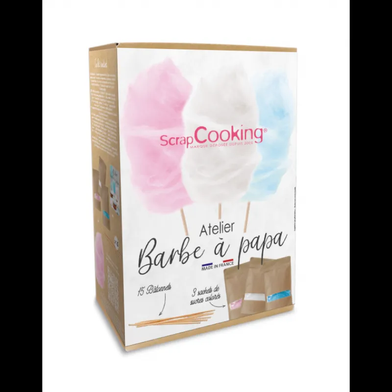 SCRAPCOOKING Préparation Pâtisserie*Coffret Préparation Barbe à Papa 3 x 160 g