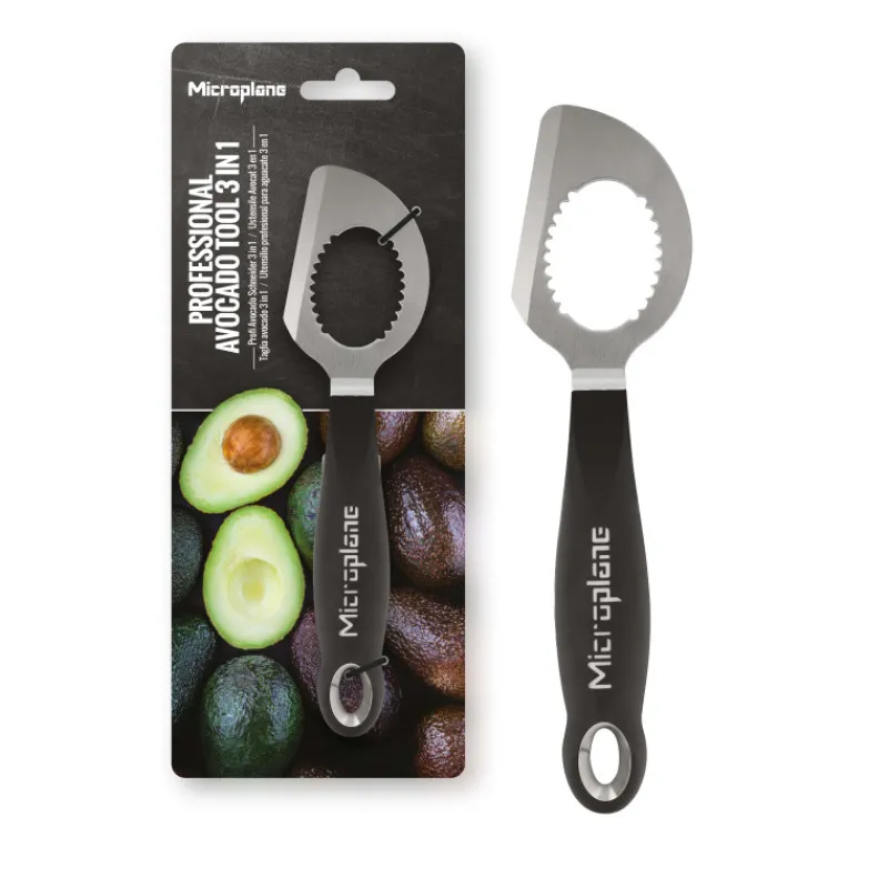 MICROPLANE Coupe Légumes*Coupe Avocat 3 en 1 Specialty Noir