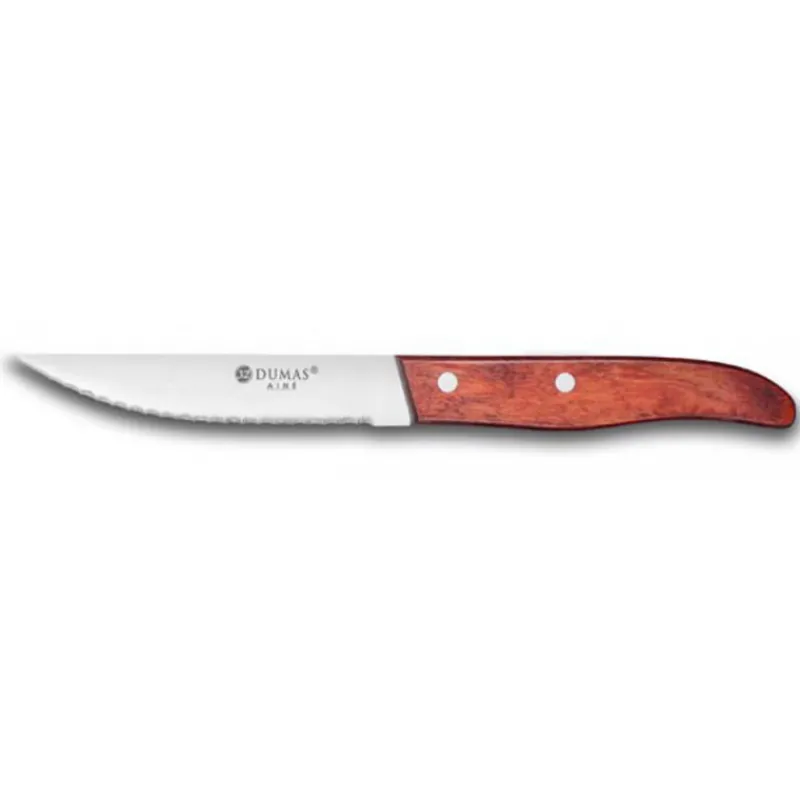 SABATIER Couverts*Couteau à Steak Dallas 12,5 cm Manche Bois