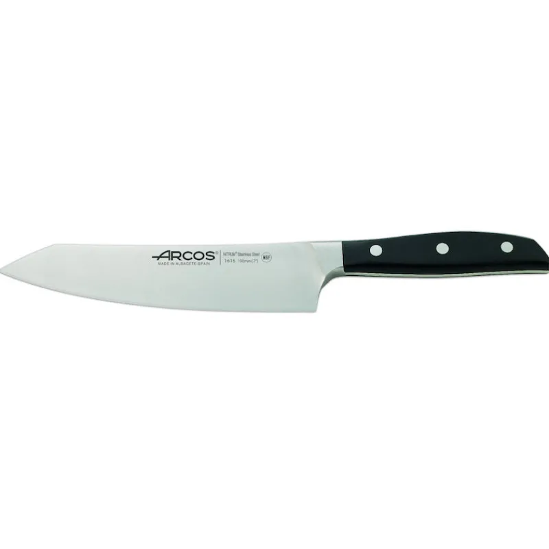 ARCOS Couteau Santoku*Couteau Santoku 19 cm MANHATTAN Noir