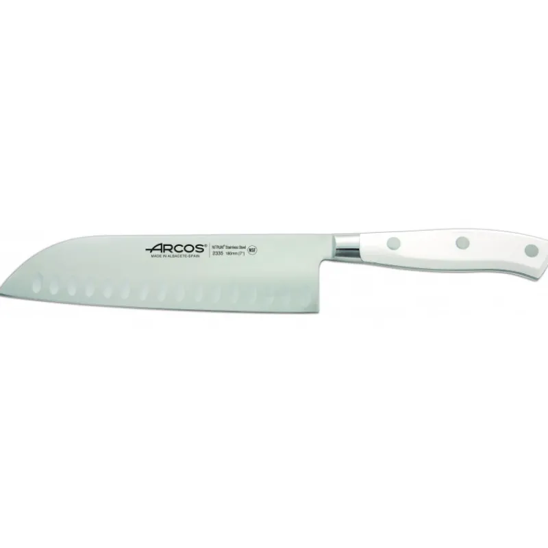 ARCOS Couteau Santoku*Couteau Santoku Acier Inoxydable 18 cm RIVIERA blanc