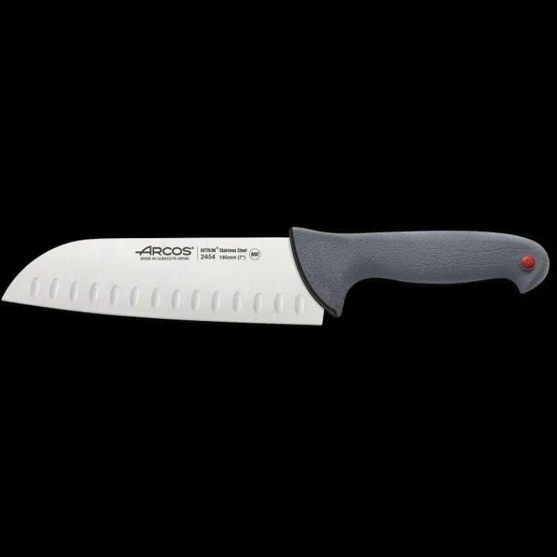 ARCOS Couteau Santoku*Couteau Santoku Rouge 18 cm COLOUR PROF