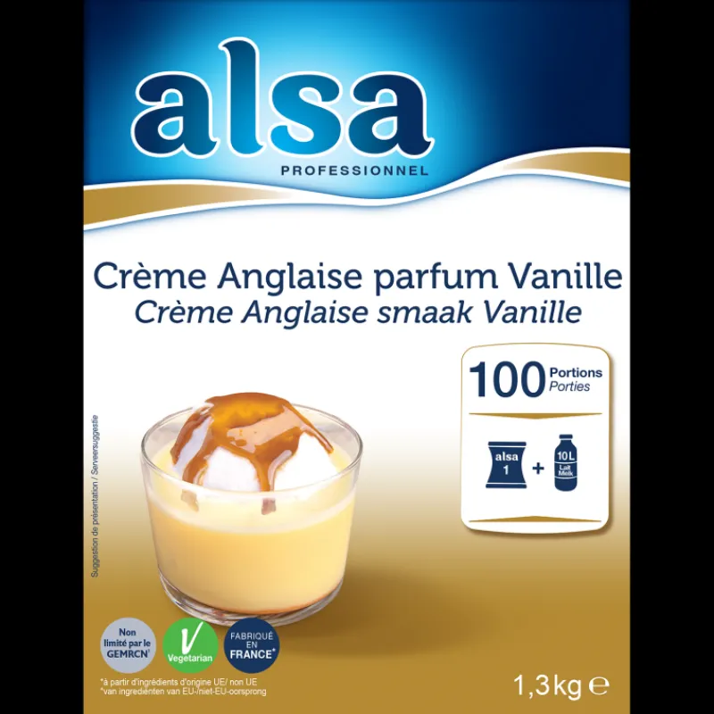 ALSA Préparation Pâtisserie*Crème Anglaise Express 1,3kg