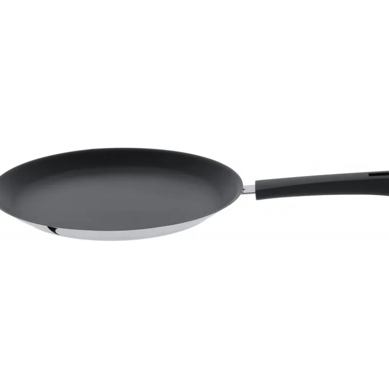 CRISTEL Poêles*Crêpière Mutine Ø 26 cm Manche Fixe Anti-Adhésive Inox