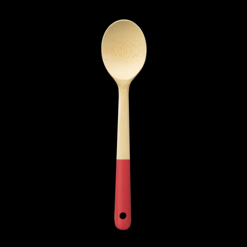 PEBBLY Maryses Et Cuillères*Cuillère de Cuisine Bambou 30 cm Rouge