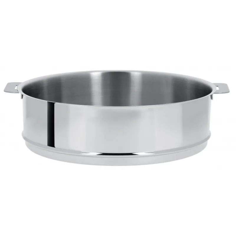 CRISTEL Cuiseur Vapeur*Cuit Vapeur Ovale Mutine Ø 30 cm Manche Amovible Inox