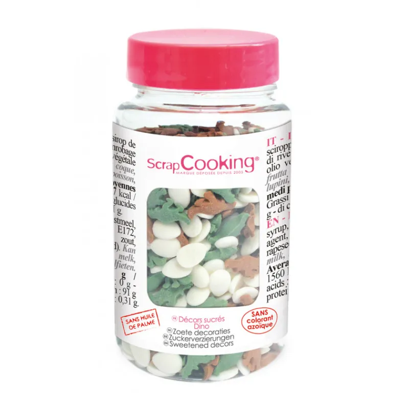 SCRAPCOOKING Décoration Comestible*Décors en Sucre Dinosaure 55 g