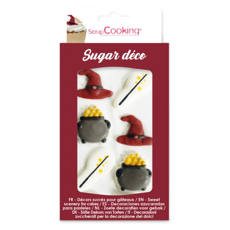 SCRAPCOOKING Décoration Comestible*Décosucres Sorcier (x6)