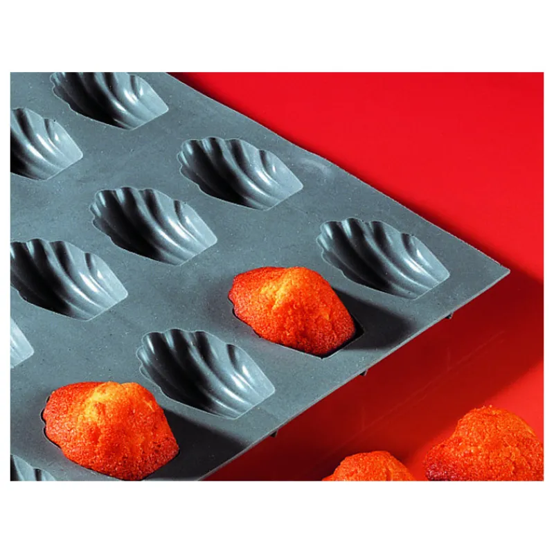 DE BUYER Moule Silicone | Moules À Gâteaux*Elastomoule Madeleine - 9 empreintes 30 x 17,6 cm - Silicone