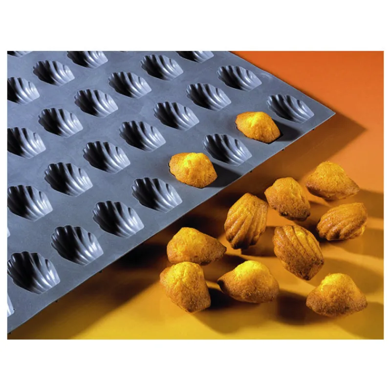 DE BUYER Moule Silicone | Moules À Gâteaux*Elastomoule mini-Madeleine - 30 empreintes 30 x 17,6 cm - Silicone