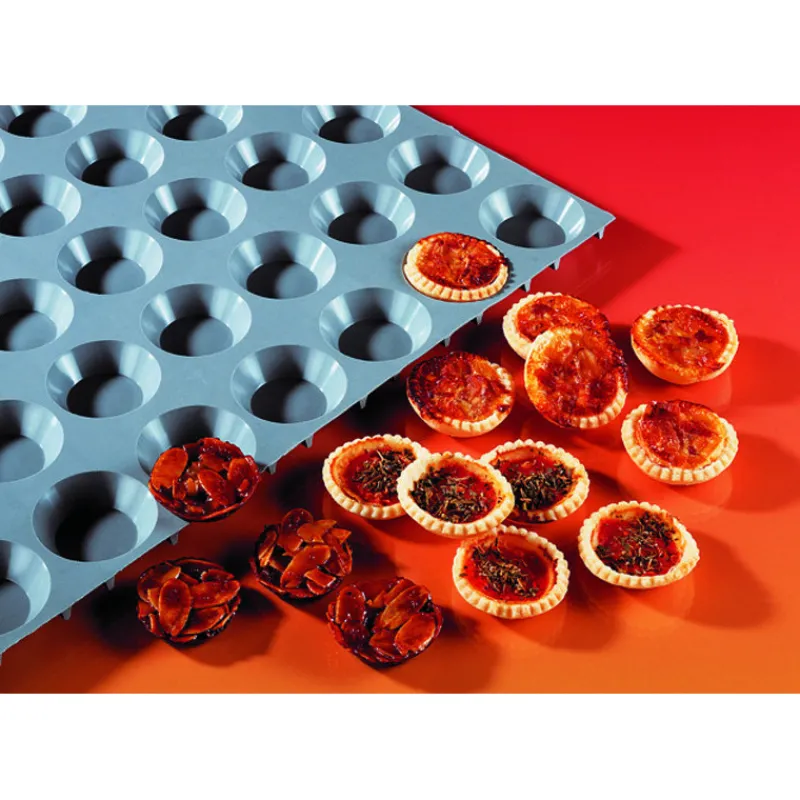 DE BUYER Moule Silicone | Moules À Gâteaux*Elastomoule mini-tartelettes - 24 empreintes 30 x 17,5 cm - Silicone