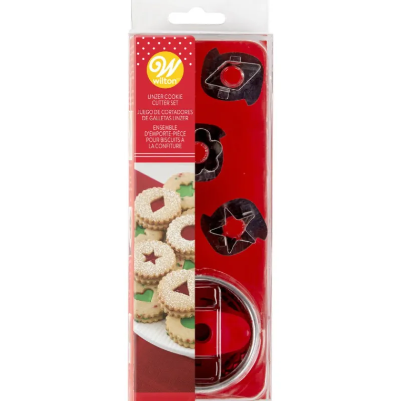 WILTON Emporte Pièce - Découpoir Pâtisserie*Emporte-Pièces Linzer Noël (x7)