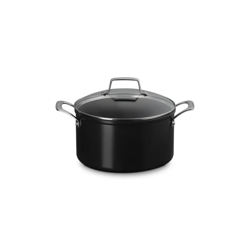 LE CREUSET Faitout*Faitout Antiadhérent Essentiel Céramique 24 cm et Couvercle