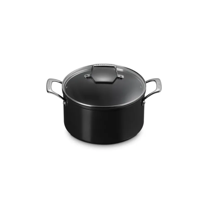 LE CREUSET Faitout*Faitout Antiadhérent Essentiel Céramique 24 cm et Couvercle