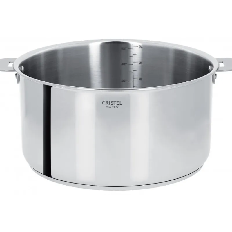 CRISTEL Faitout*Faitout Casteline Ø 24 cm Manche Amovible Inox