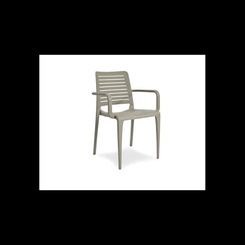 EZPELETA Mobilier Terrasse Restaurant*Fauteuil en Polypropylène Park Vison