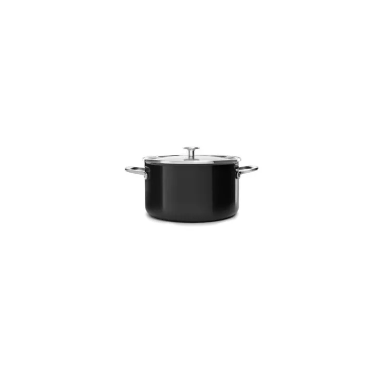 KITCHENAID Faitout*FIN DE SERIE Faitout Émaillé 24cm Noir Onyx